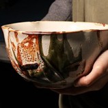 435超大 志野深腹輪花鉢