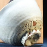 865手造橘皮釉茶碗