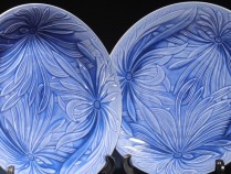 830日本名家青花盤