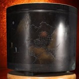 697鑄銅金銀鑲嵌火鉢