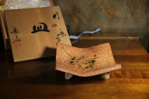 409信樂四方皿茶盤