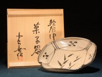 496唐津鐵繪香盤