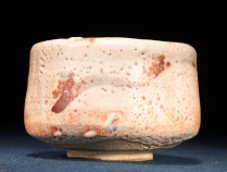 585手造 志野燒茶碗