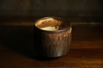 132柴燒 窯變 流釉茶碗