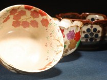 831日本手繪 花口茶缽